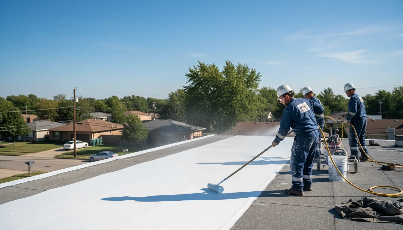Commercial roof coating in Elkhart, KS near me
